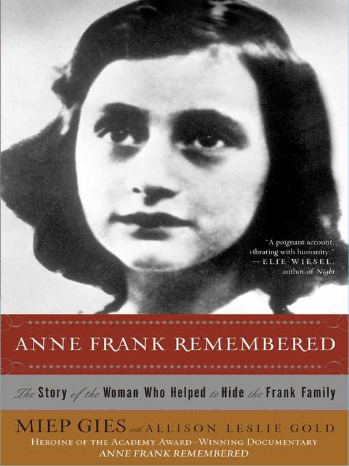 Title details for Anne Frank Remembered by Miep Gies - Wait list